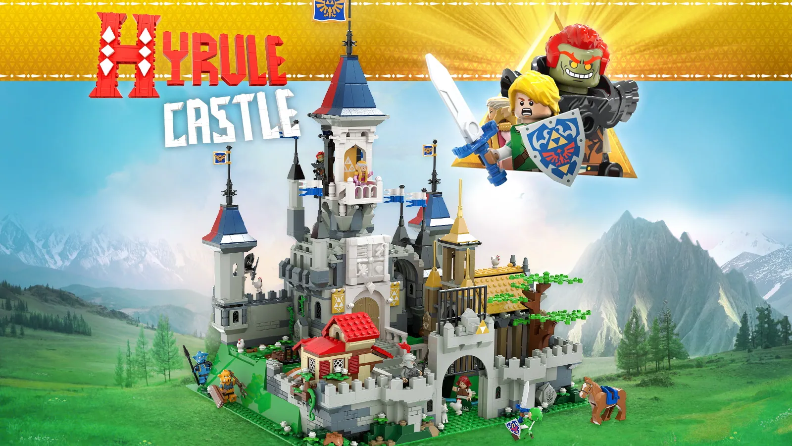A lego version of Hyrule Castle