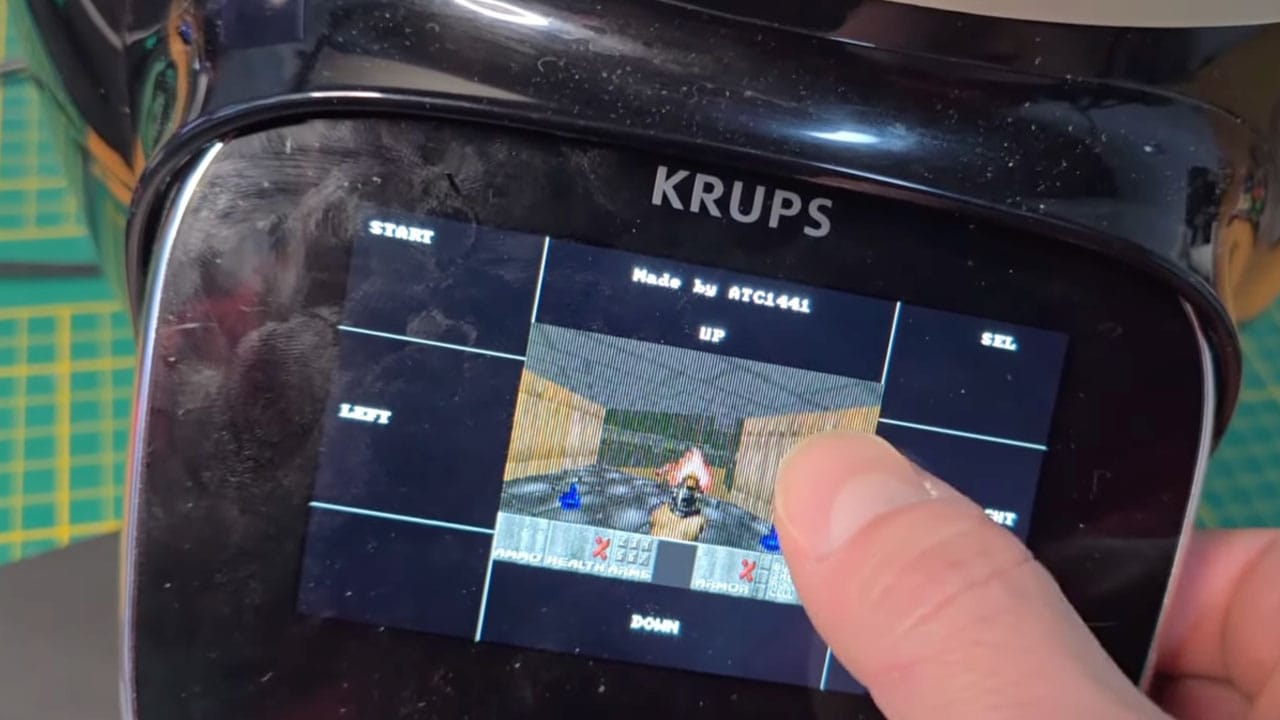Doom running on a Krups pressure cooker