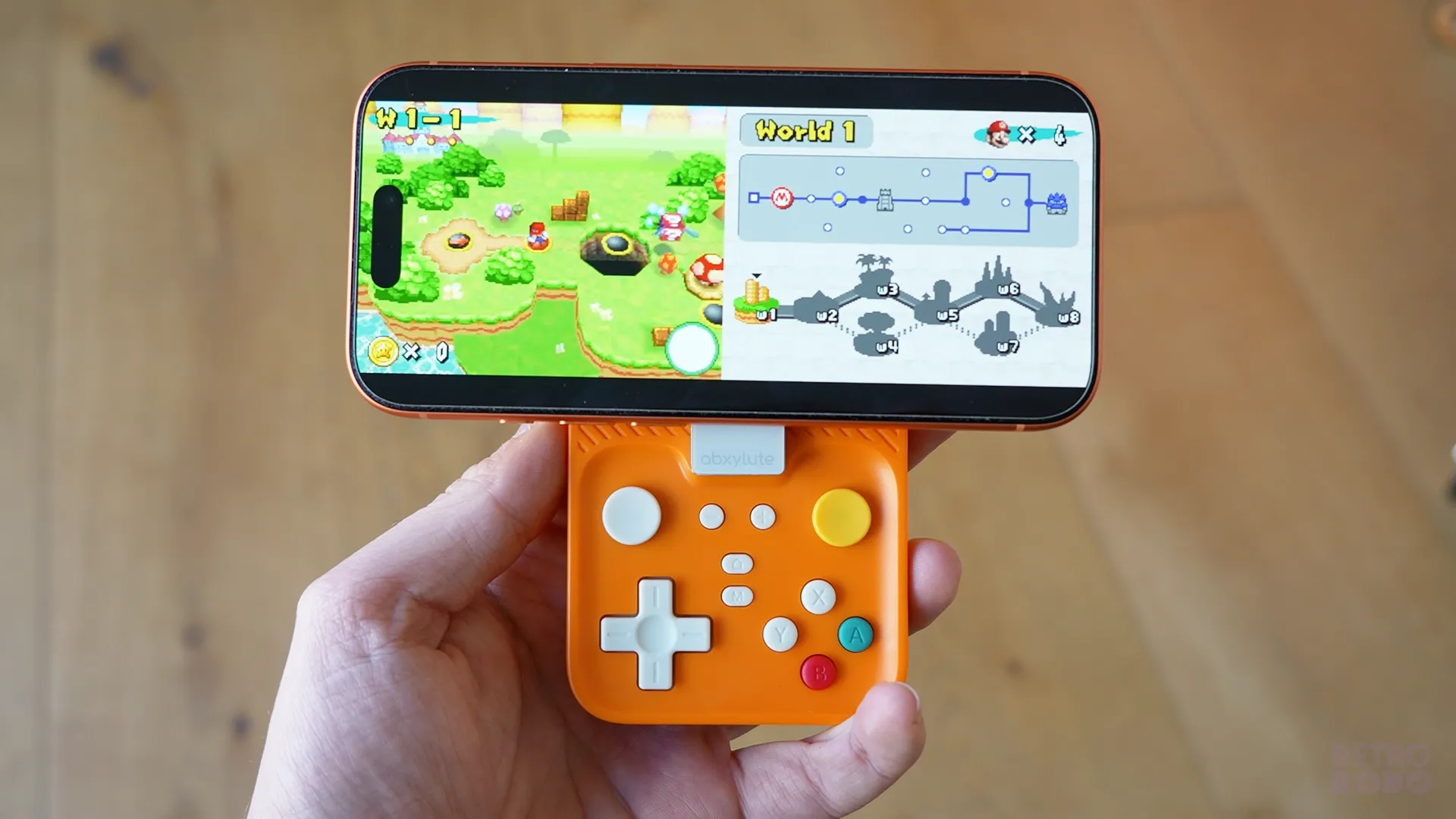 DS game on Delta connected up to the M4