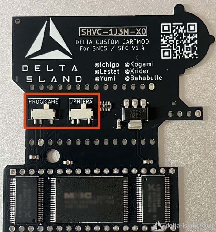 PCB with Delta Island logo