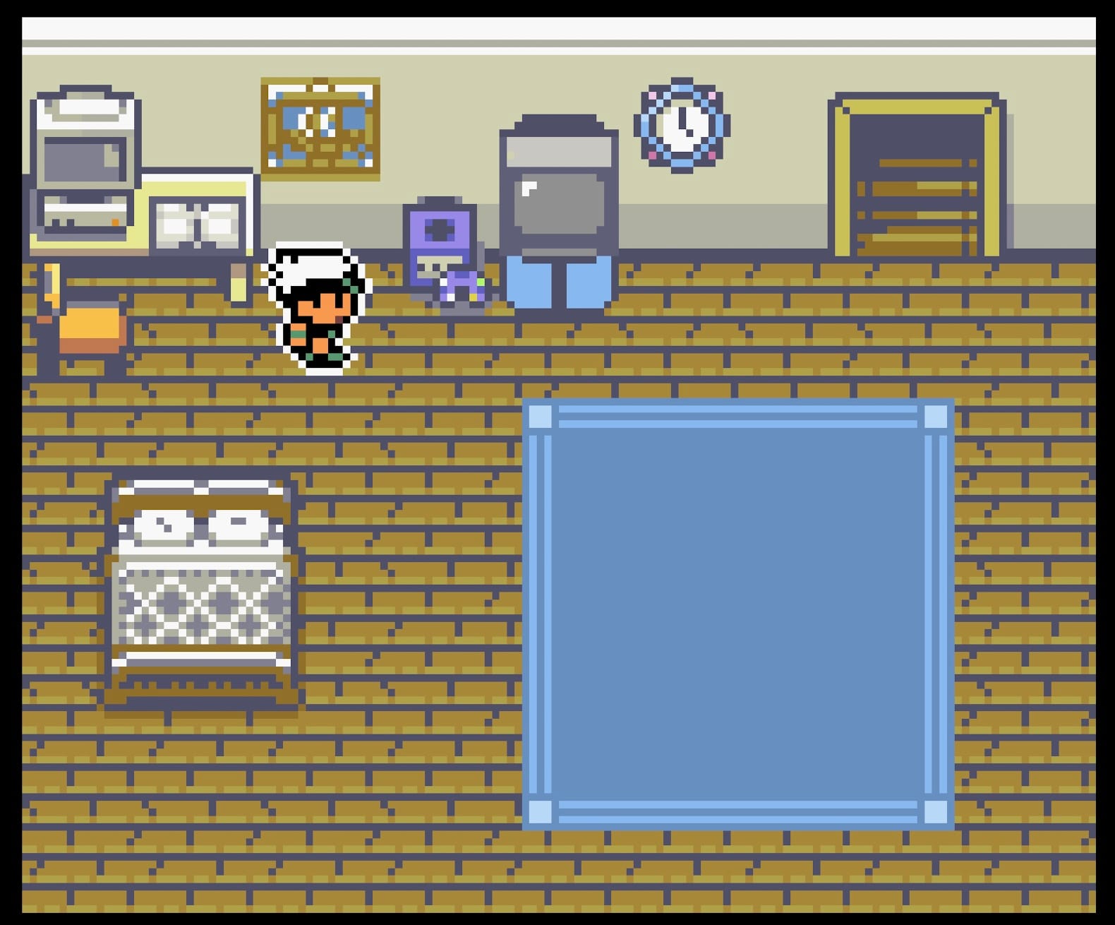 Standing next to the GameCube in your Pokémon room