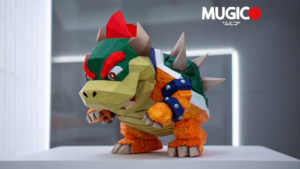 Low-poly figurine of Bowser