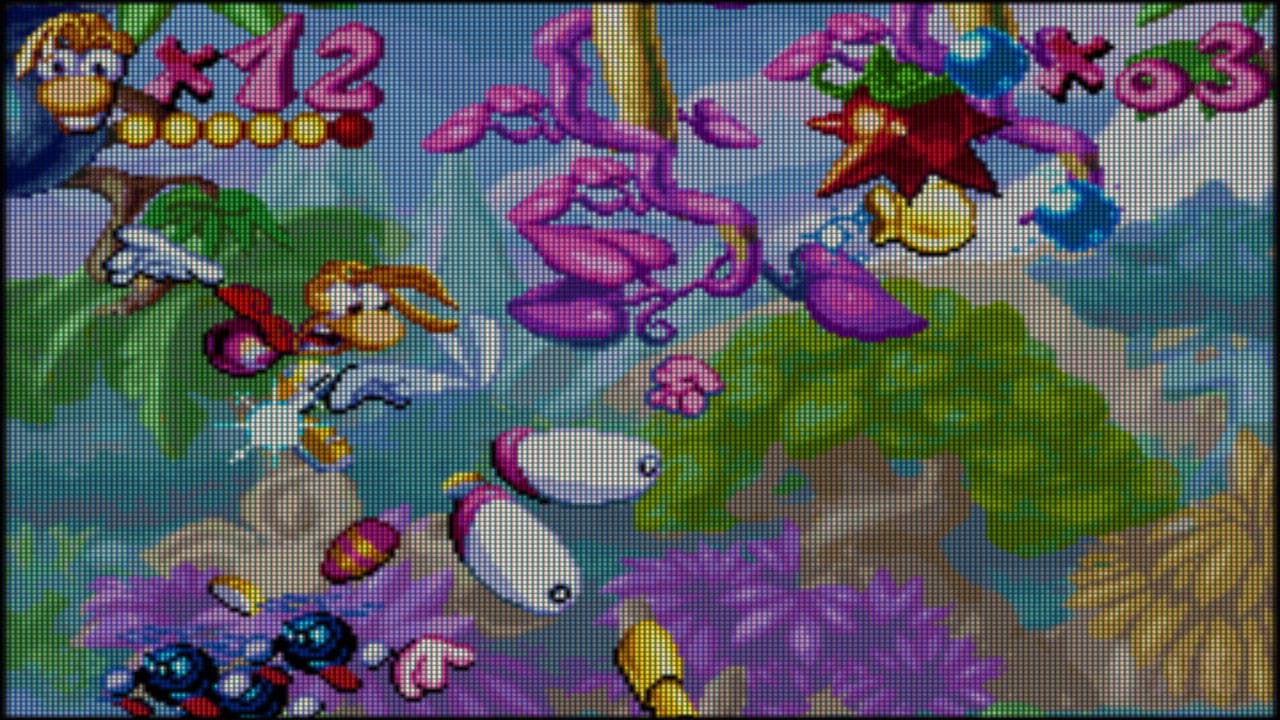 GBA gameplay of Rayman from the 30th Anniversary collection