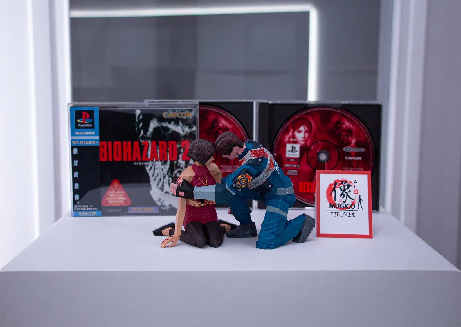 Low-poly figurine of Resi Evil 2