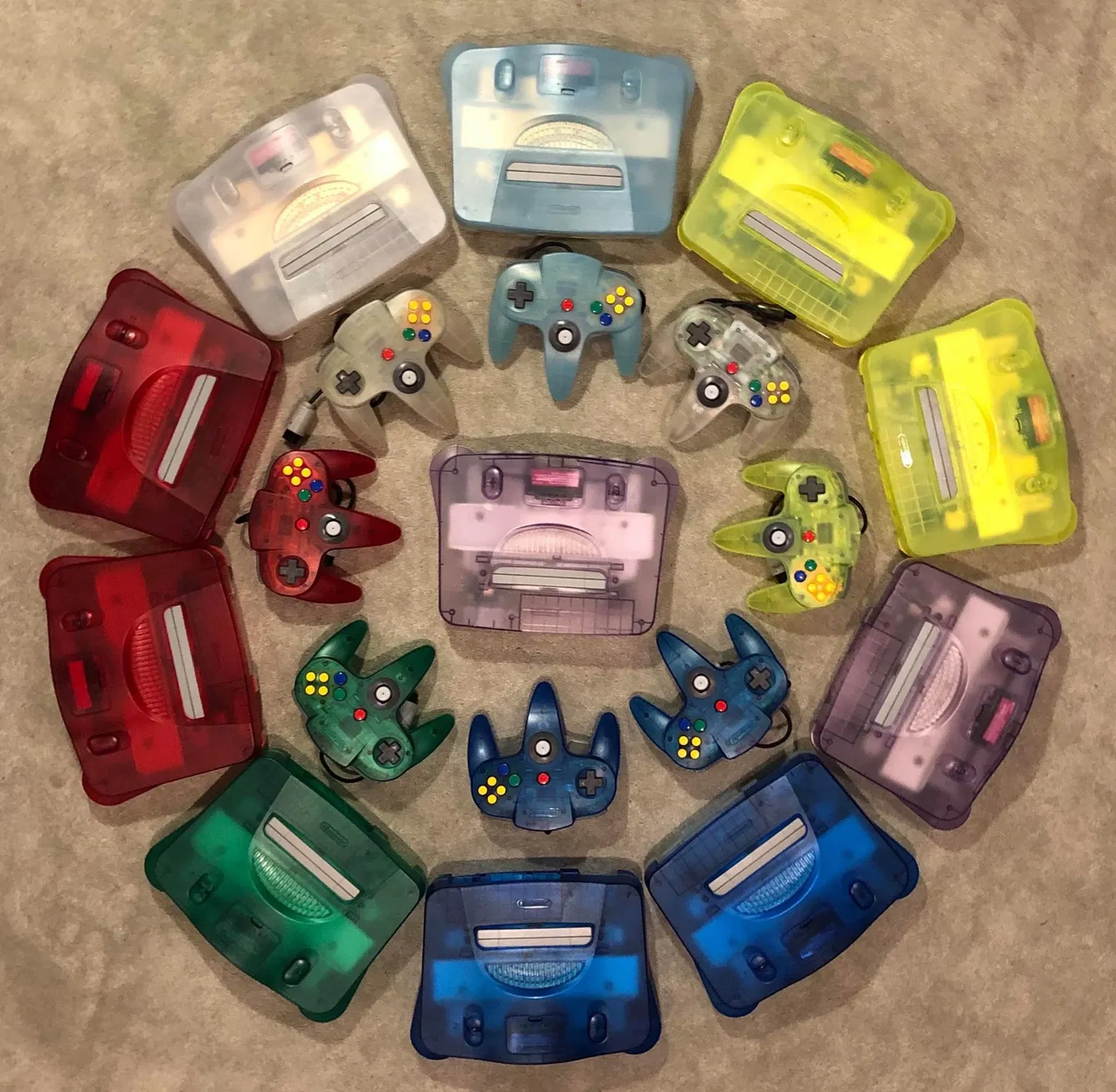 images of rare N64 consoles from Console Variations