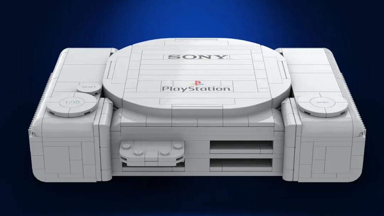 Top down view of the LEGO PS1