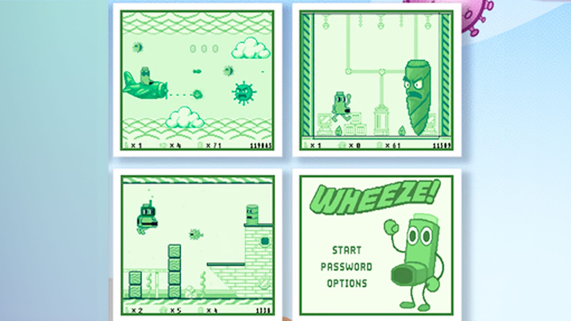 clips from Wheeze! on Game Boy