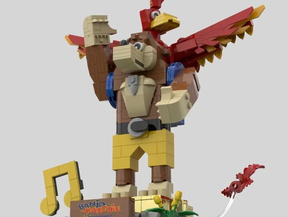 Banjo and Kazooie's movable arms and head