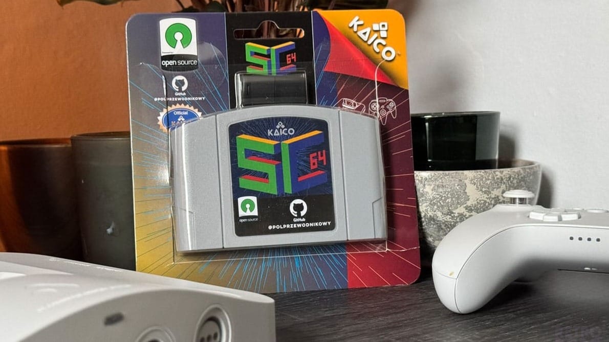 SC64 cartridge and packaging close up