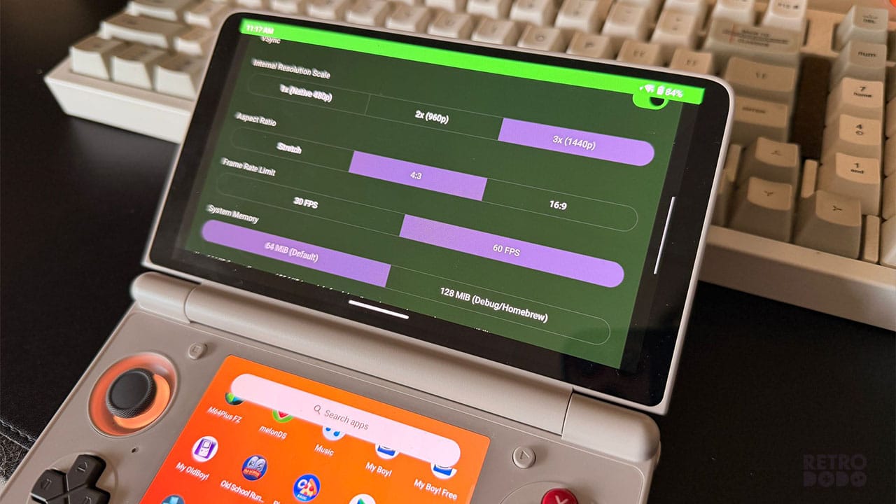 Settings on AYN Thor for X1 Box