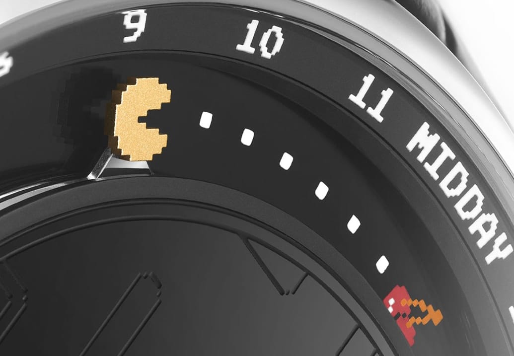 PAC-MAN and cherries on the Krayon watch