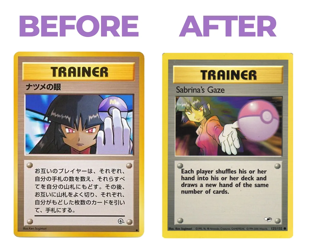 Sabrina's Gaze banned Pokemon card