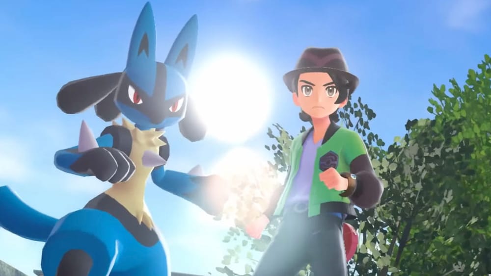 A trainer with Lucario