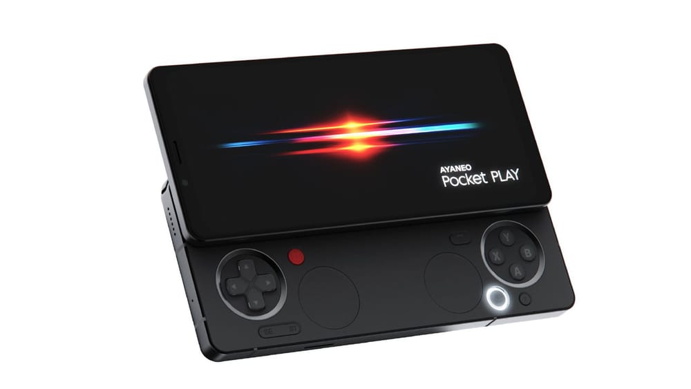 Black AYANEO Pocket PLAY gaming phone