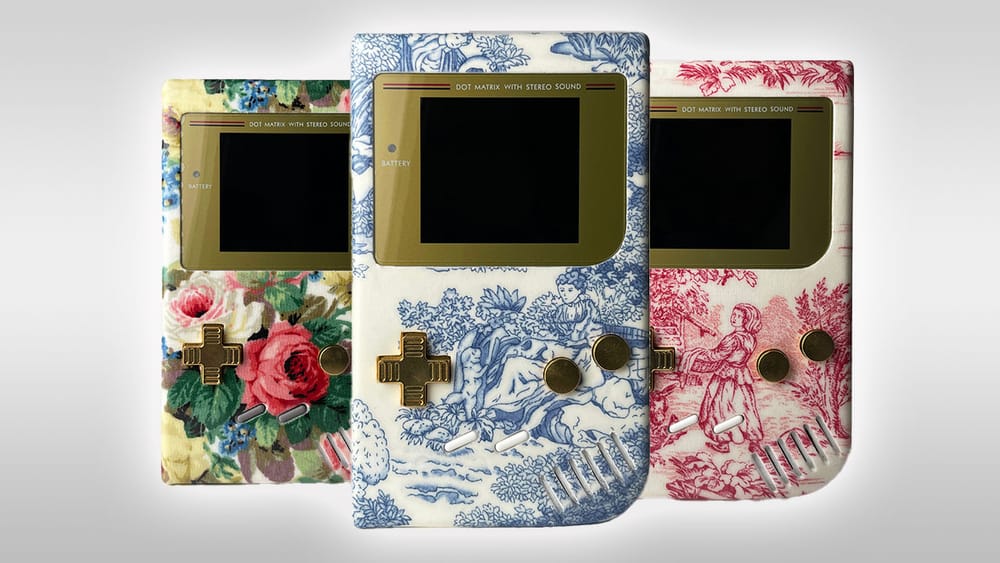 Three Game Boys with Antique designs 