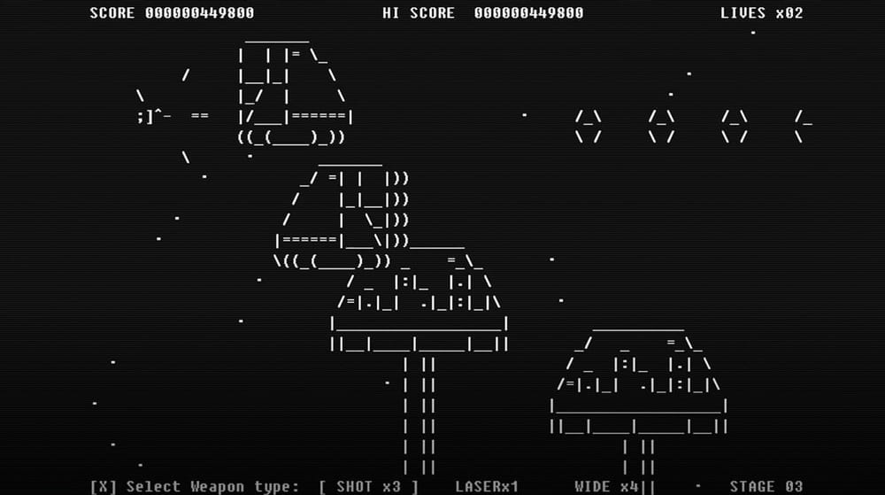 Game made from ASCII Code