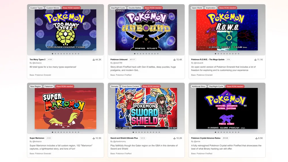 HackDex Helps You Find & Manage Pokémon ROM Hacks Safely & Legally post feature image