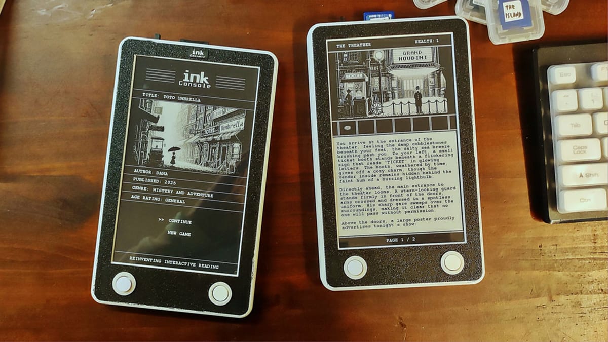 Interactive Fiction Games Could Make A Comeback With This E-reader Handheld Console