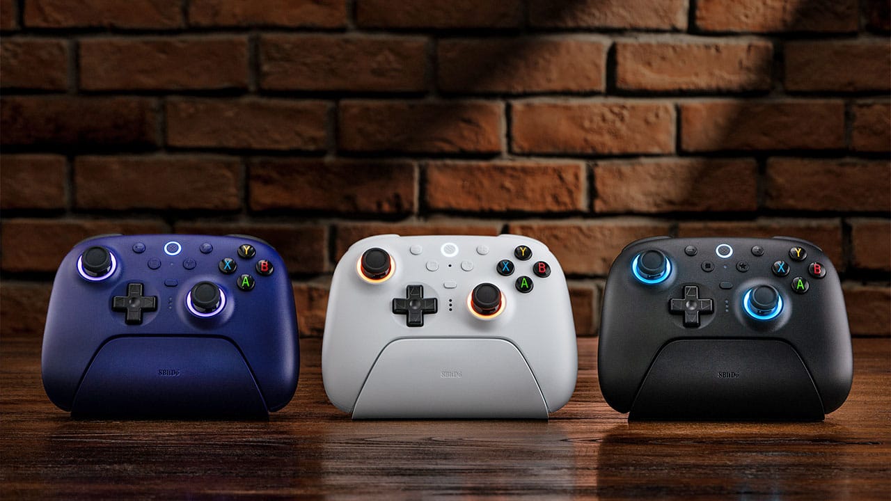 The new 8BitDo Ultimate 2 controller in three colours