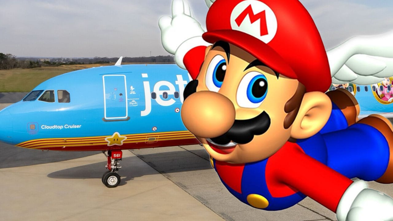 Mario & Friends Are Taking To The Skies On a New Plane From Jet Blue post image