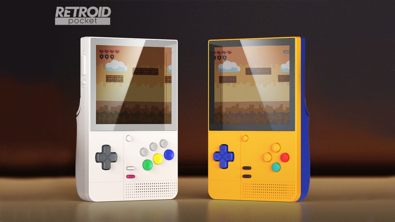 Two images of Retroid Pocket classic handhelds