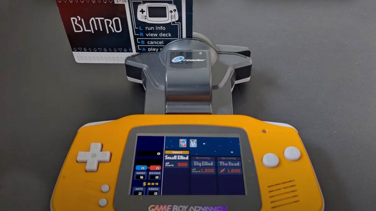 Engineer Codes Balatro To Work With the Game Boy Advance’s e-Reader post image