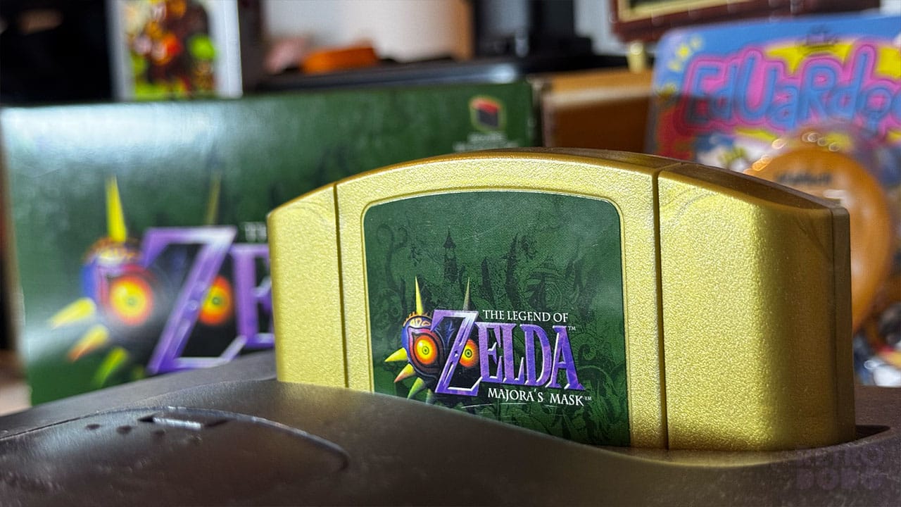 Zelda game cart in Seb's N64