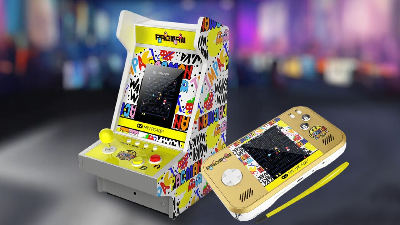 Two consoles from MyArcade side-by-side