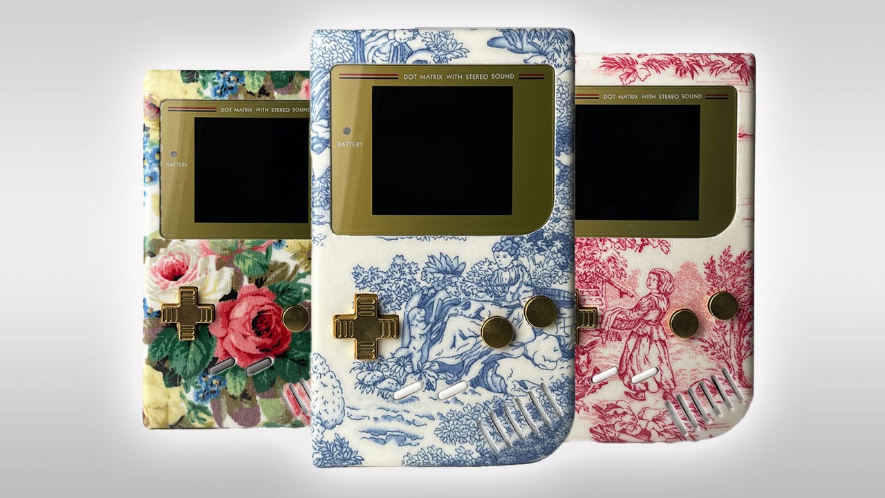 Three Game Boys with Antique designs 