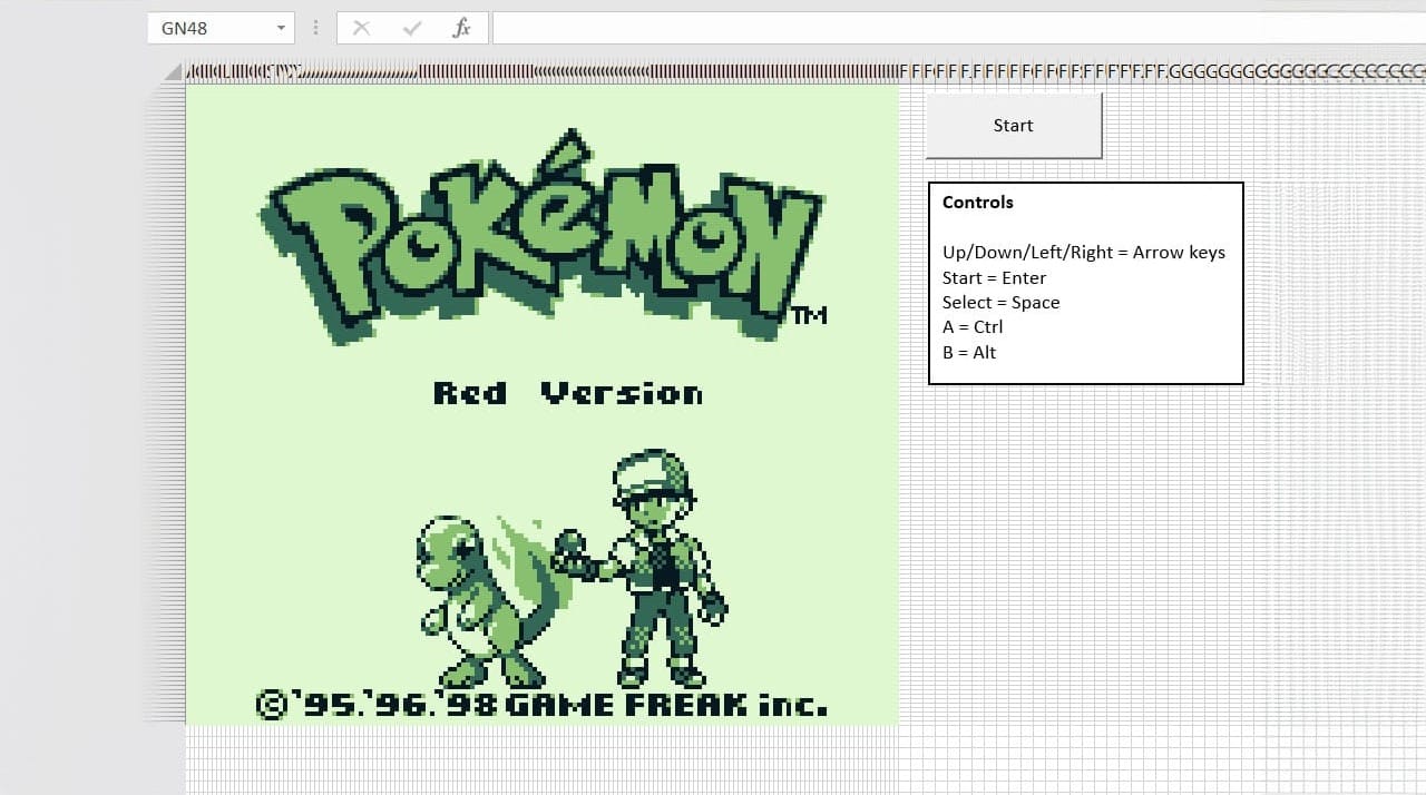 This Game Boy Emulator Runs Through Microsoft Excel For Covert Worktime Gaming post image