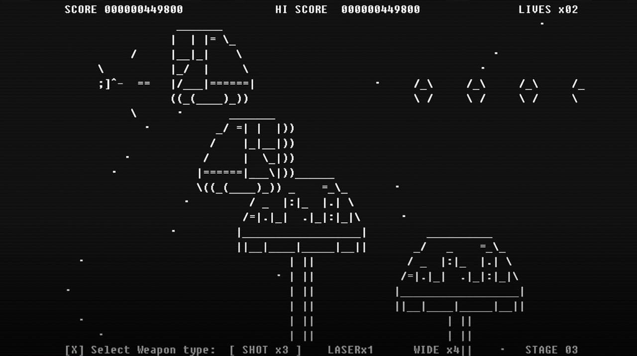 Game made from ASCII Code