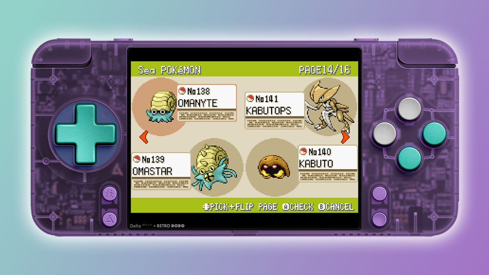 Omanyte & Kabuto evolutions Pokédex