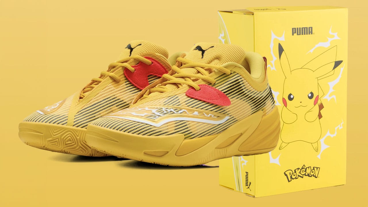 Pikachu basketball sneakers and box