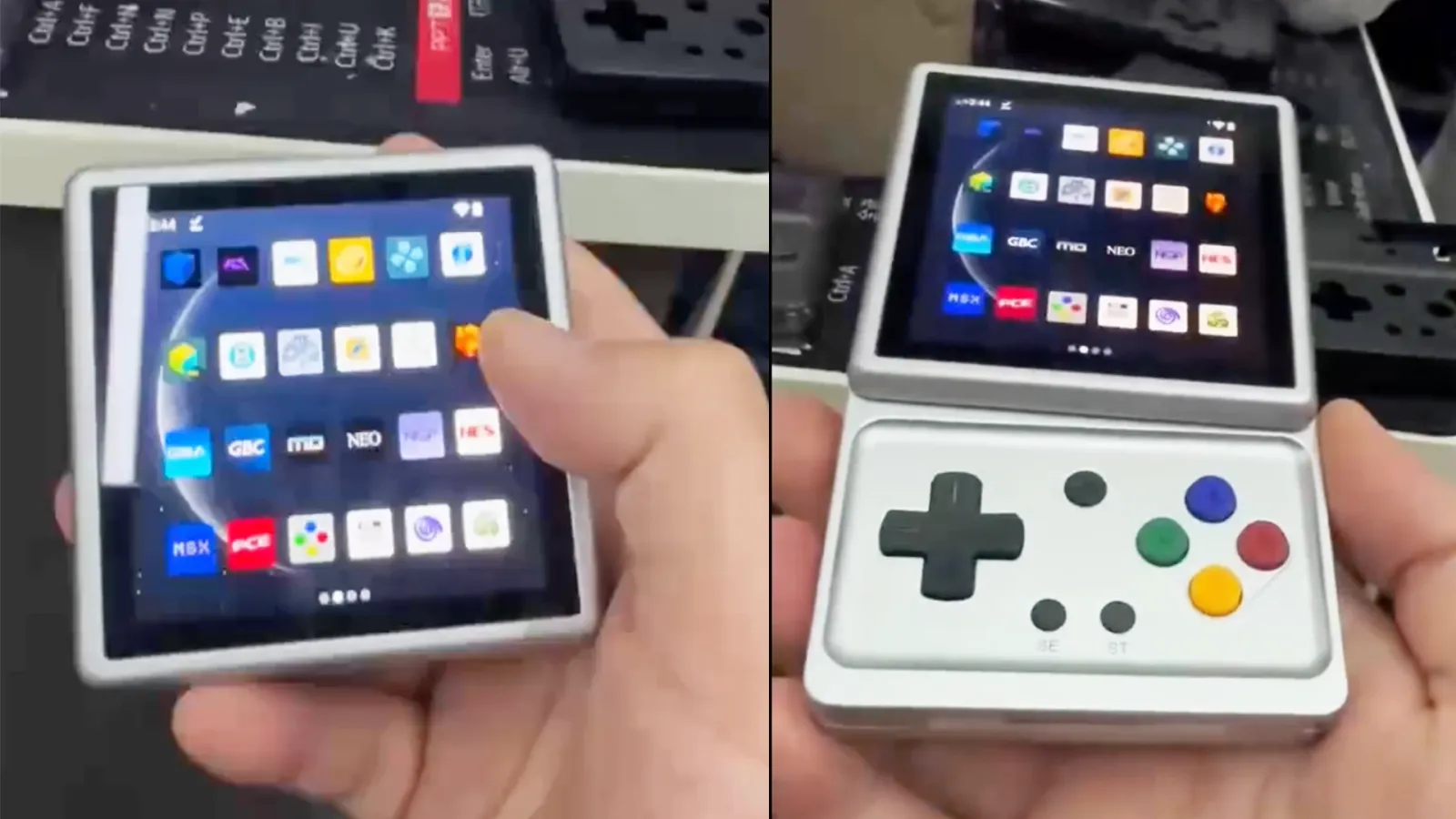 Video Leaks Possible New 1:1 ANBERNIC Handheld That... Rotates? post image
