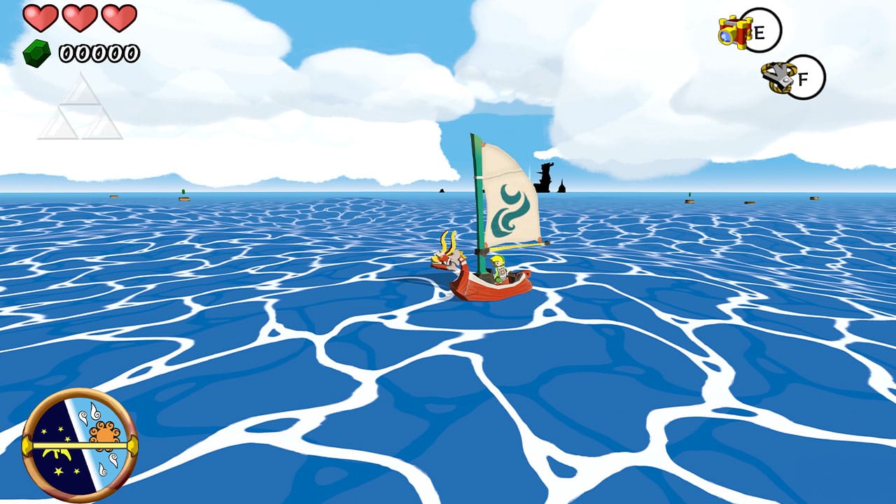 Link on the ocean with the King of Red Lions