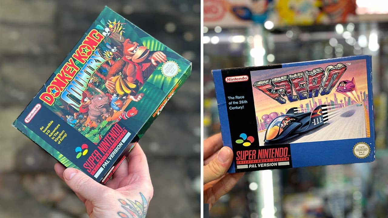 Donkey Kong Country (left) F-Zero X (Right)