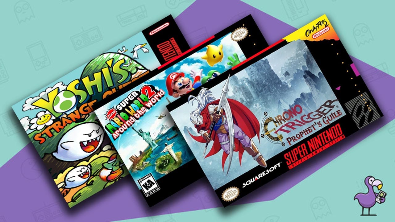 Mock ups of SNES Rom hack game boxes