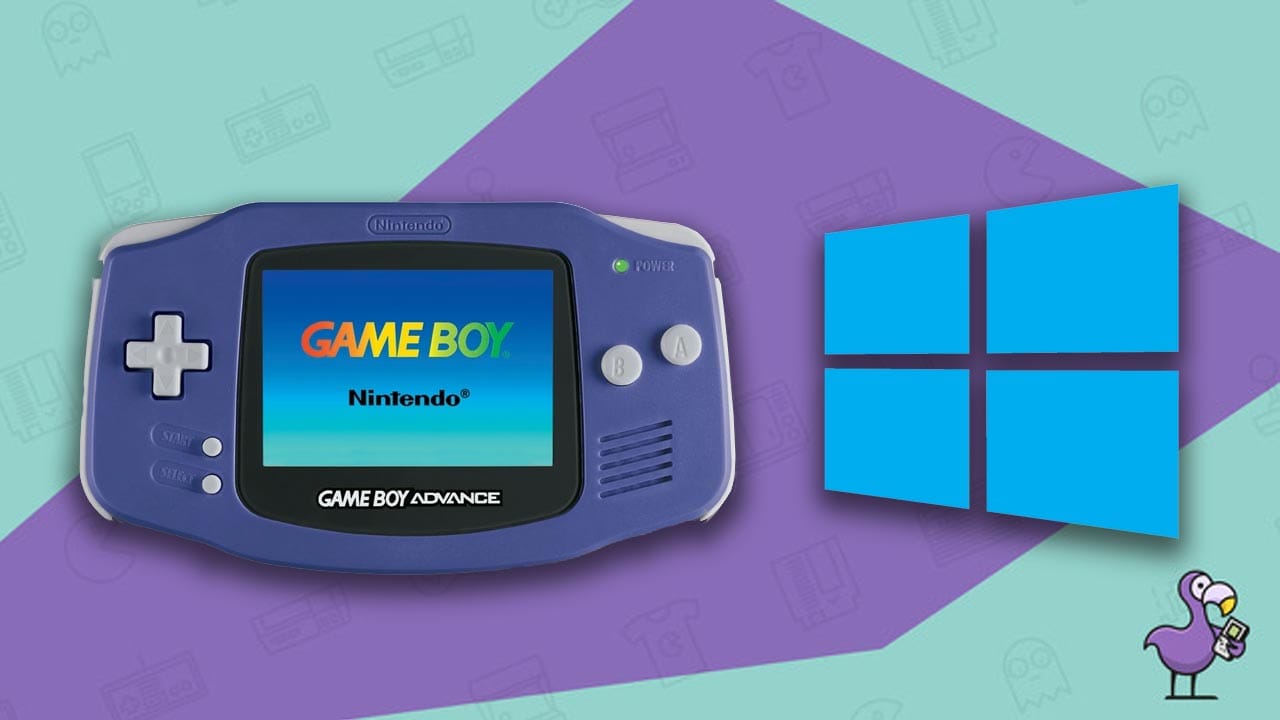 A GBA with a windows pc logo