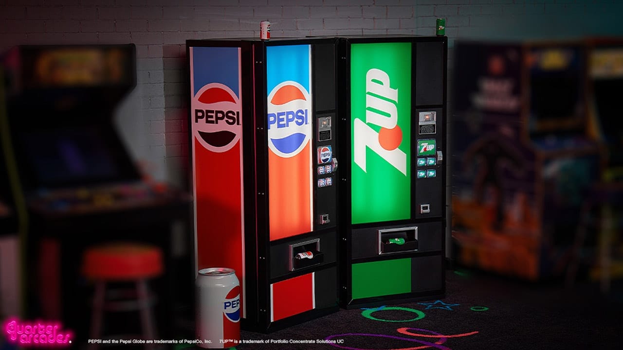 Quarter Arcades Pepsi and 7up