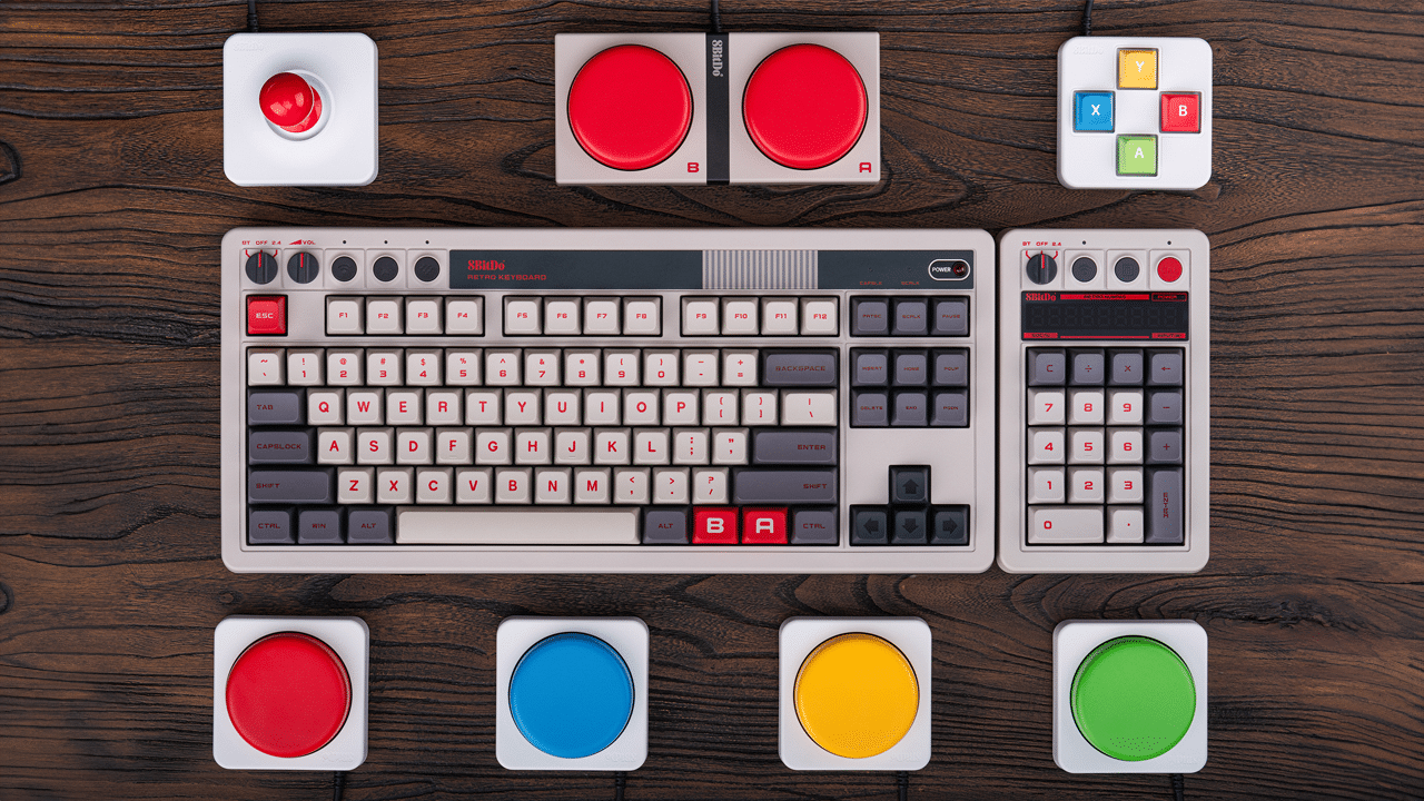 8BitDo Unveils Keyboard Extensions Including Buttons, Joysticks And Numpads