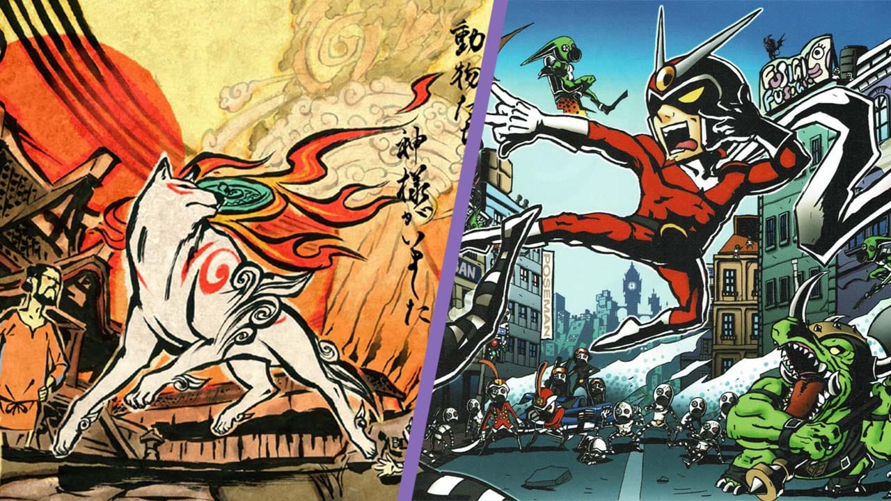 Promo images from Okami and Viewtiful Joe