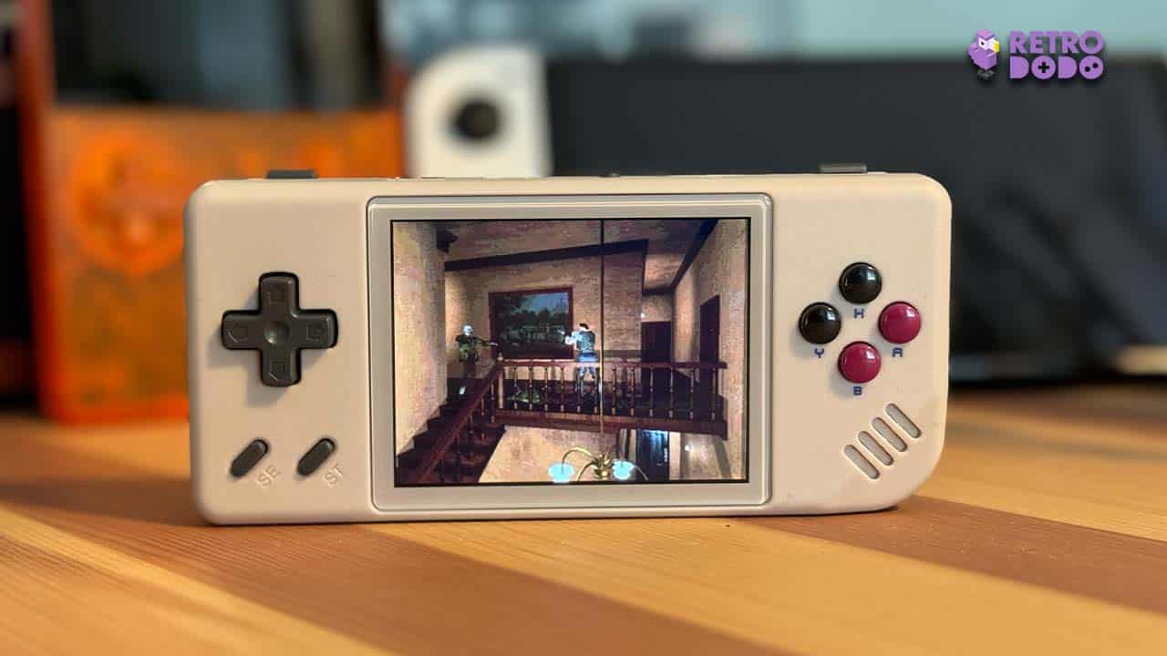 Image of the rg28xx playing Resident Evil