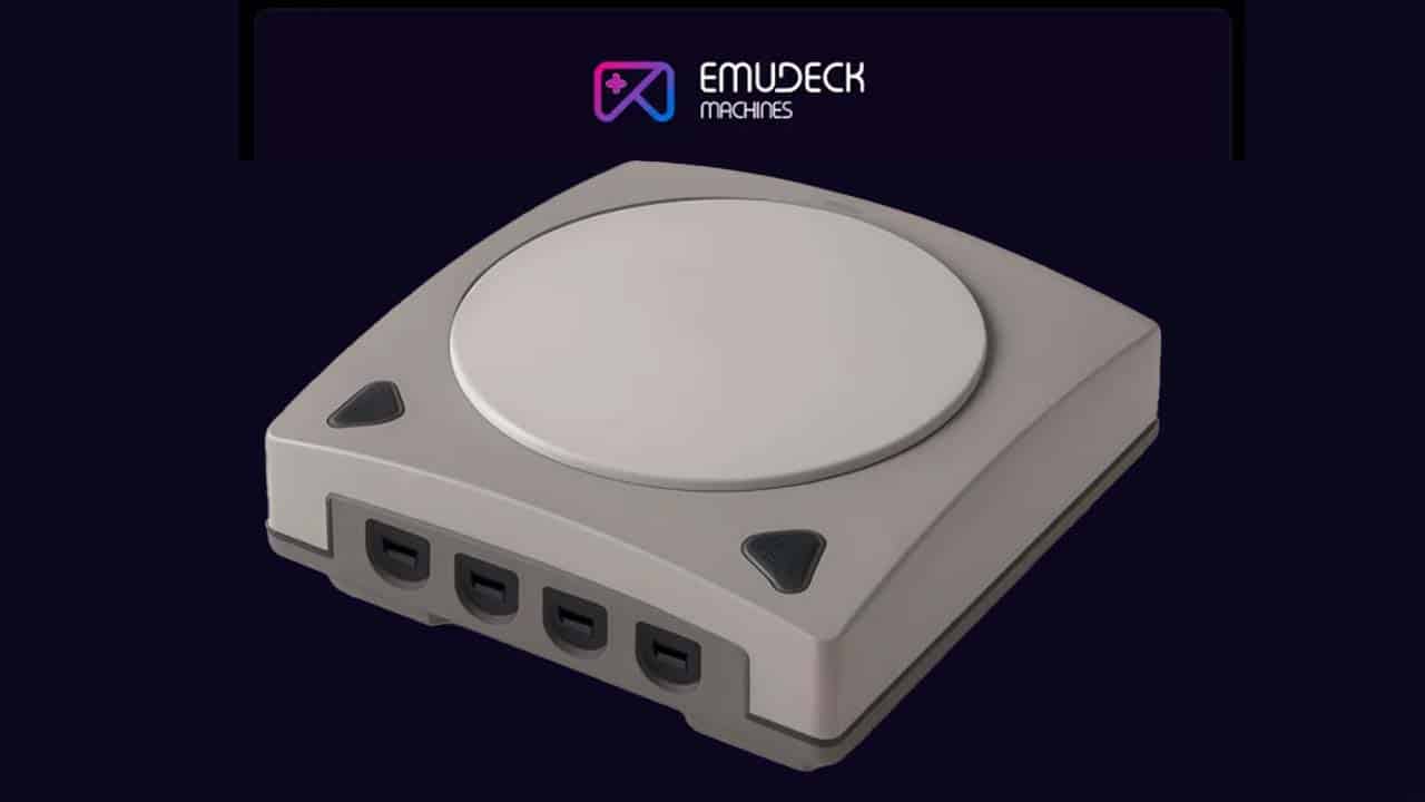 Emudeck machine console from the top