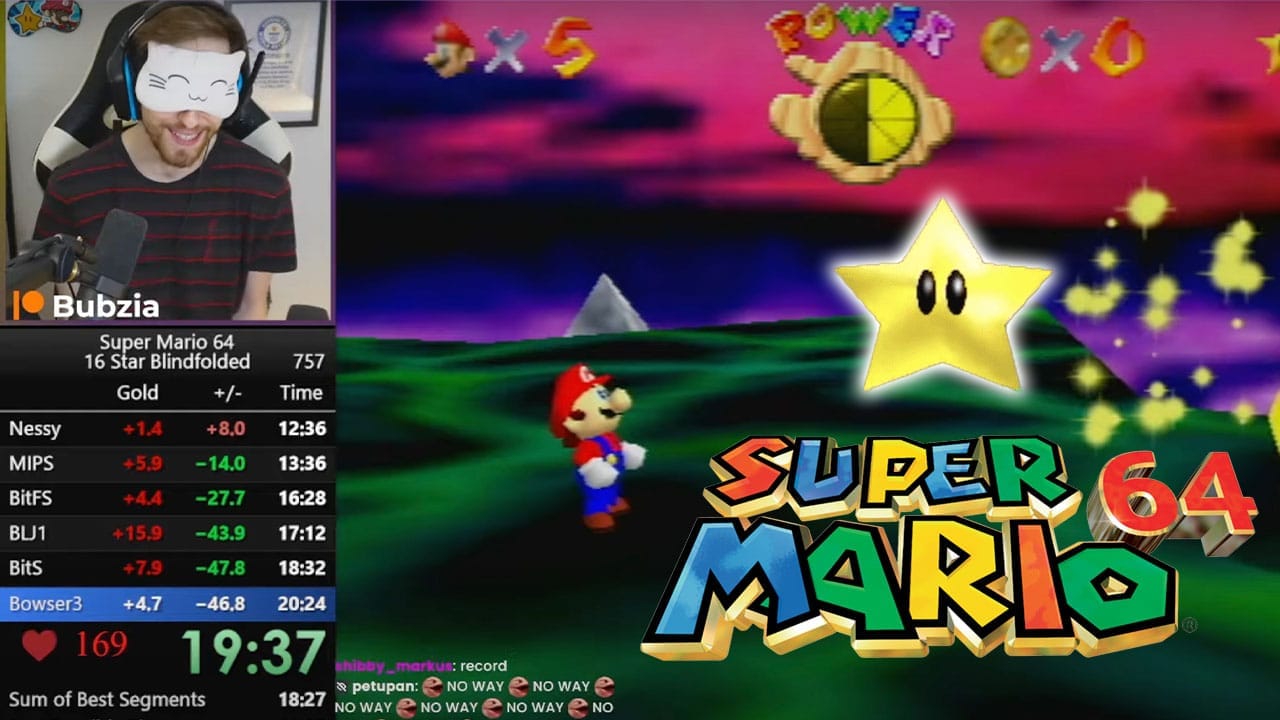 Super Mario 64 Speedrunner Completes Game In Under 20 Minutes… While Blindfolded post image