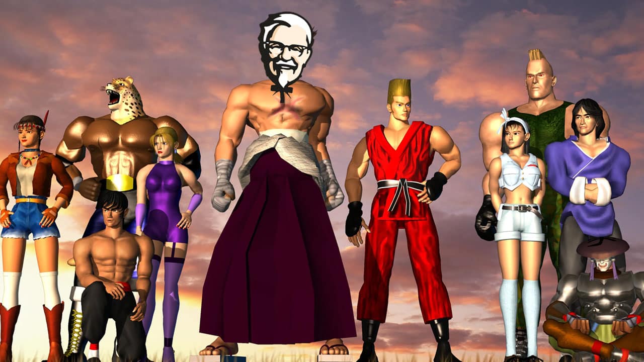 Colonel Sanders in Tekken 2 cast