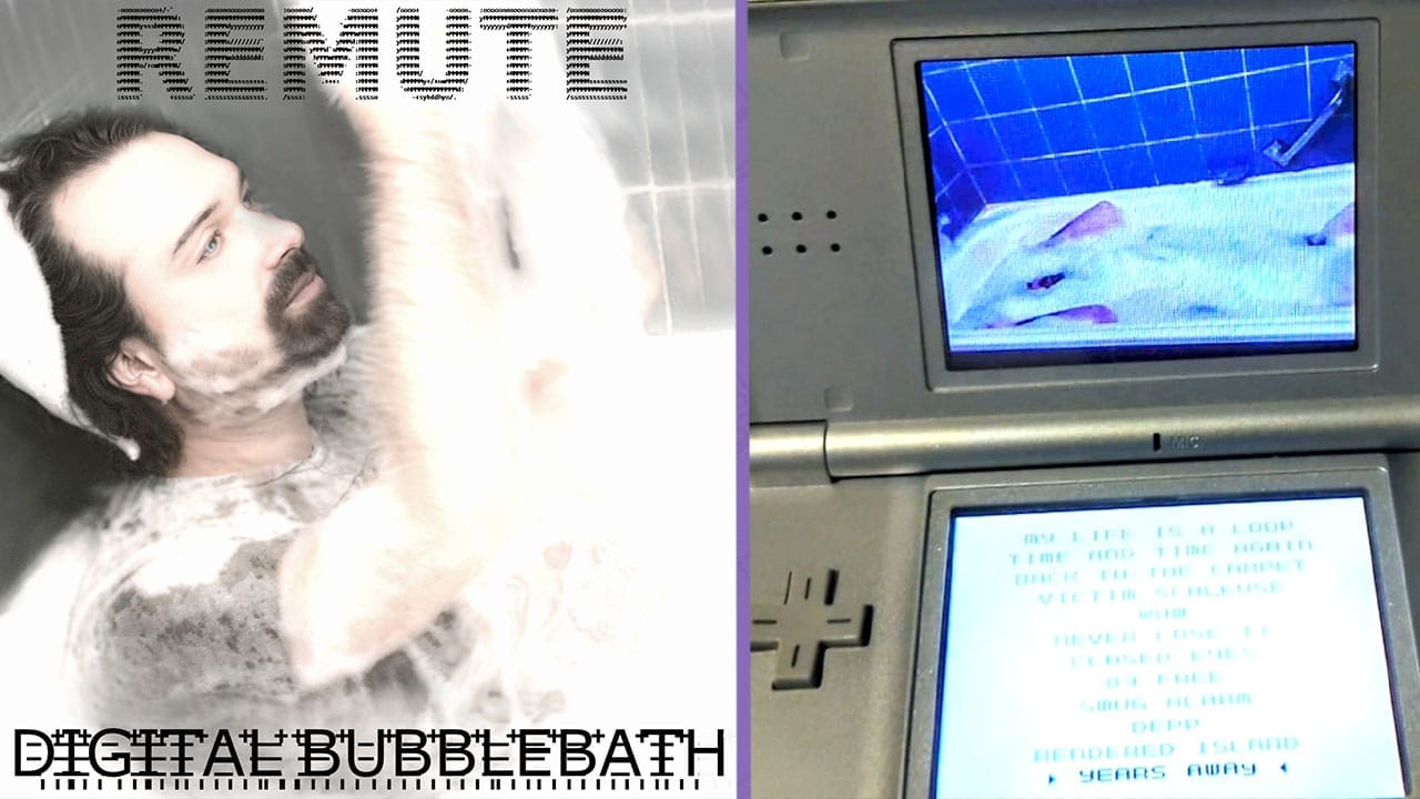 Remute's new album (left) and playing on the DS (right)