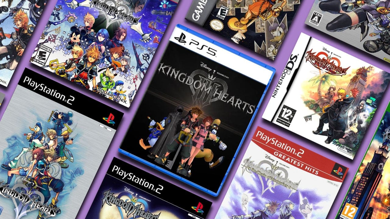 A selection of Kingdom Hearts game covers with the Retro Dodo mockup of what the cover for Kingdom Hearts 4 might look like i