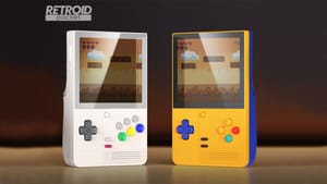 Two images of Retroid Pocket classic handhelds