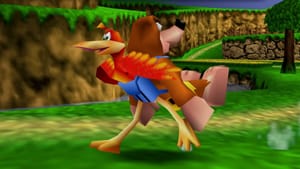 Banjo-Kazooie gameplay in 4K. Kazooie is using the Talon Trot