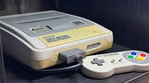 A close up image of Seb's SNES